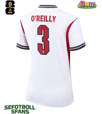 England Nico O'Reilly #3 Hemmatröja Kvinnor VM 2026 Kortärmad
